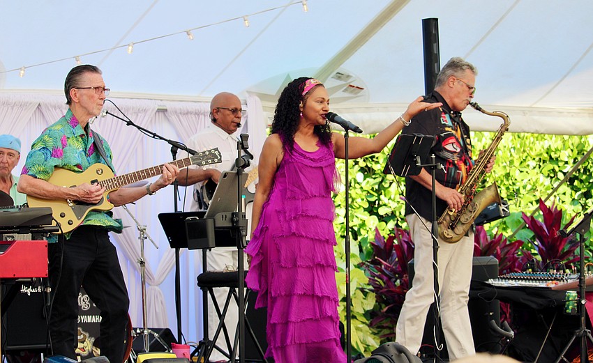 The Big Z Band took the stage at the May 15 farewell lawn party for Longboat Key Club members departing for the season.