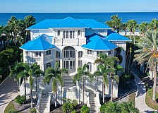 The home at 865 Longboat Club Road sold for $17.5 million. Built in 2001, it has six bedrooms, six-and-two-half baths, a pool and 9,328 square feet of living area.