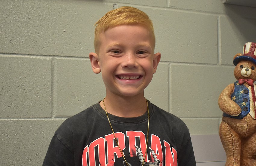 Beckett Saxey, kindergartener at Freedom Elementary School