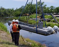 Work is winding down in the first phase of the Phillippi Creek dredging project.
