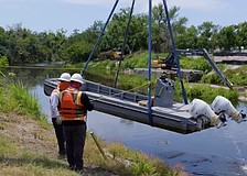 Work is winding down in the first phase of the Phillippi Creek dredging project.