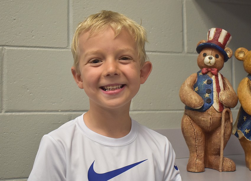 Carter Andrzejewski, kindergartener at Freedom Elementary School