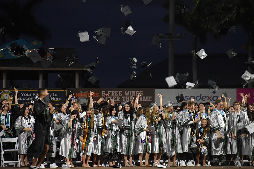 At Lecom Park May 18, 603 seniors from Lakewood Ranch High School complete high school and receive their diplomas.