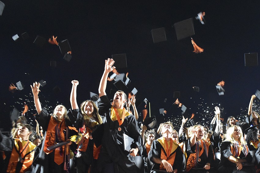The moment of graduation arrives.