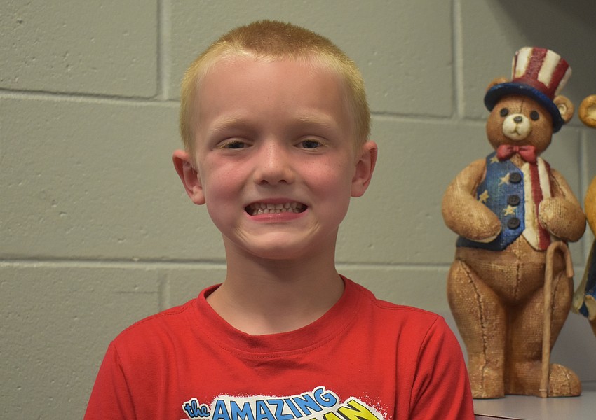 Karter Curtis, kindergartener at Freedom Elementary School