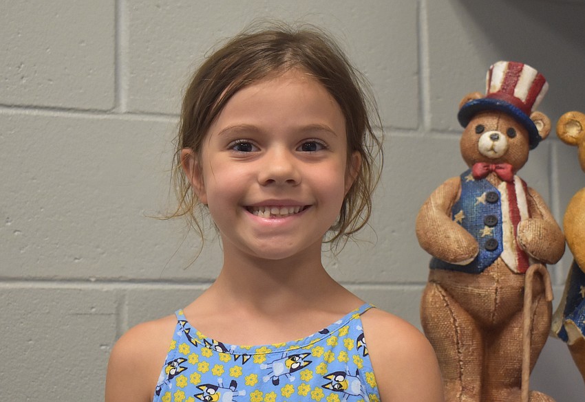 Lily Whiteaker, kindergartener at Freedom Elementary School