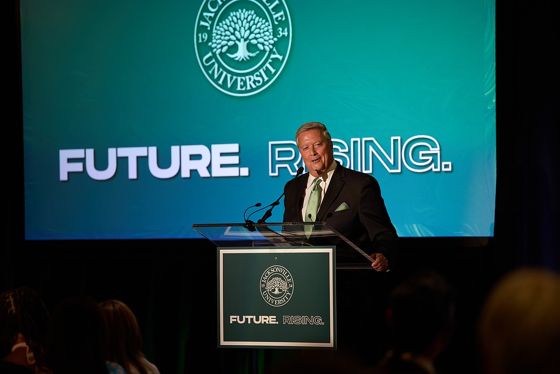 Launched publicly in October 2023, Jacksonville University's "FUTURE. MADE." campaign exceeded its $175 million goal four years ahead of schedule. JU President Tim Cost announced May 19, 2026 as he introduced the next phase of the campaign, "FUTURE. RISING."