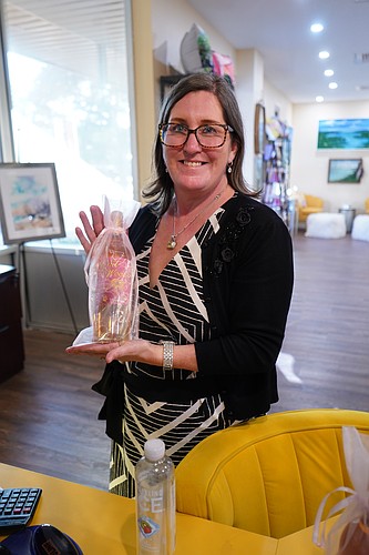 Maggie Evans, curator for Mimi's Original Art. Photo by Rachel Mills
