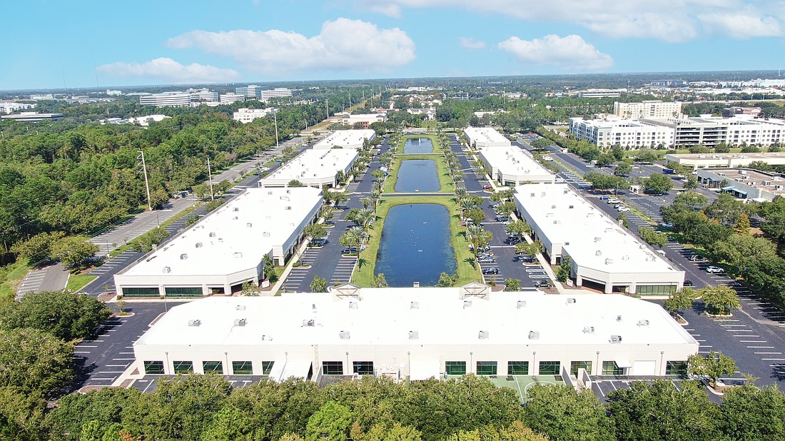 Greystone Park comprises seven single-story buildings at Interstate 295 and Butler Boulevard.