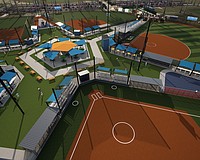 A rendering of the 12U baseball/softball fields five-plex that will be built at UMR Sports complex in East County.