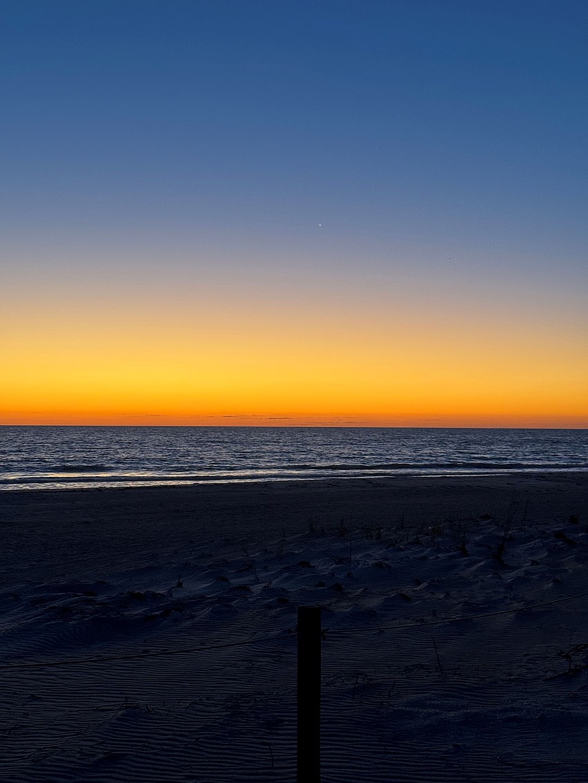 Cory Jones captured this photo of a glowing sunset on Longboat Key.