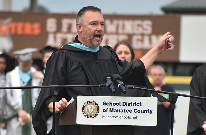 Dustin Dahlquist, the current principal at Lakewood Ranch High School, will be the founding principal of Rangeland High School.