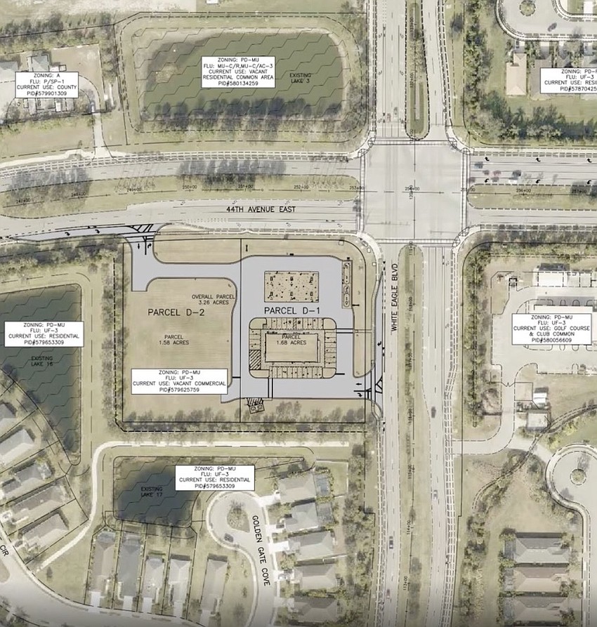 The location of the underground fuel tanks is marked by the rectangle in the upper right corner that runs parallel to White Eagle Boulevard. The location of the underground fuel tanks is marked by the rectangle in the upper right corner that runs parallel to White Eagle Boulevard.