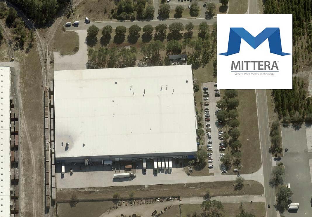 Mittera Group Inc. filed a notice with the state May 18, 2026, saying it is closing its Jacksonville plant at 10301 Busch Drive N., affecting 100 full-time jobs.