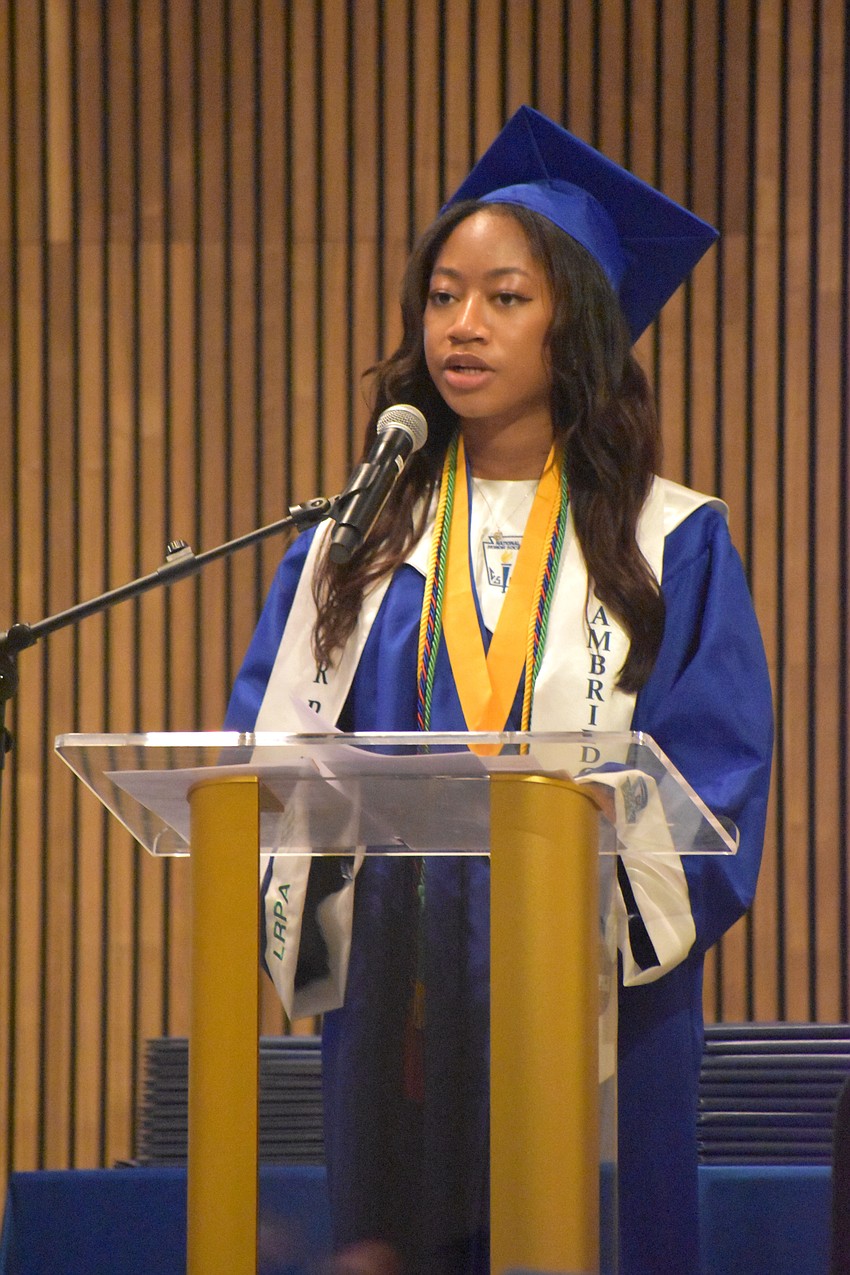 Suzan Ikele, the valedictorian of the inaugural class, says the difficult moments of high school shaped her just as much as the successful ones did and she never imagined she would give a speech at graduation.