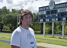 Mason Riley is projected to start at left tackle for an offensive line which coach Rob Hollway believes might be the deepest in program history.