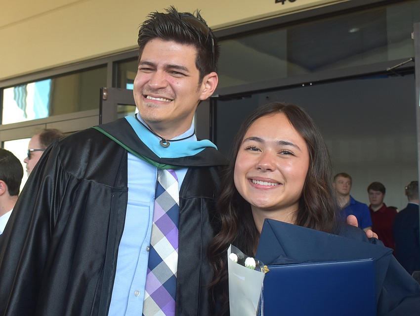 Fernando Azcona, who teaches engineering and biology at ODA, was once a middle school advisor for graduate Michelle Becker.