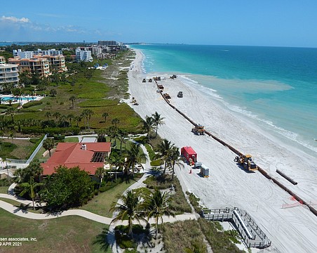 Longboat Key’s most recent beach renourishment project occurred in 2021, with the next round of sand-placing scheduled in 2028.