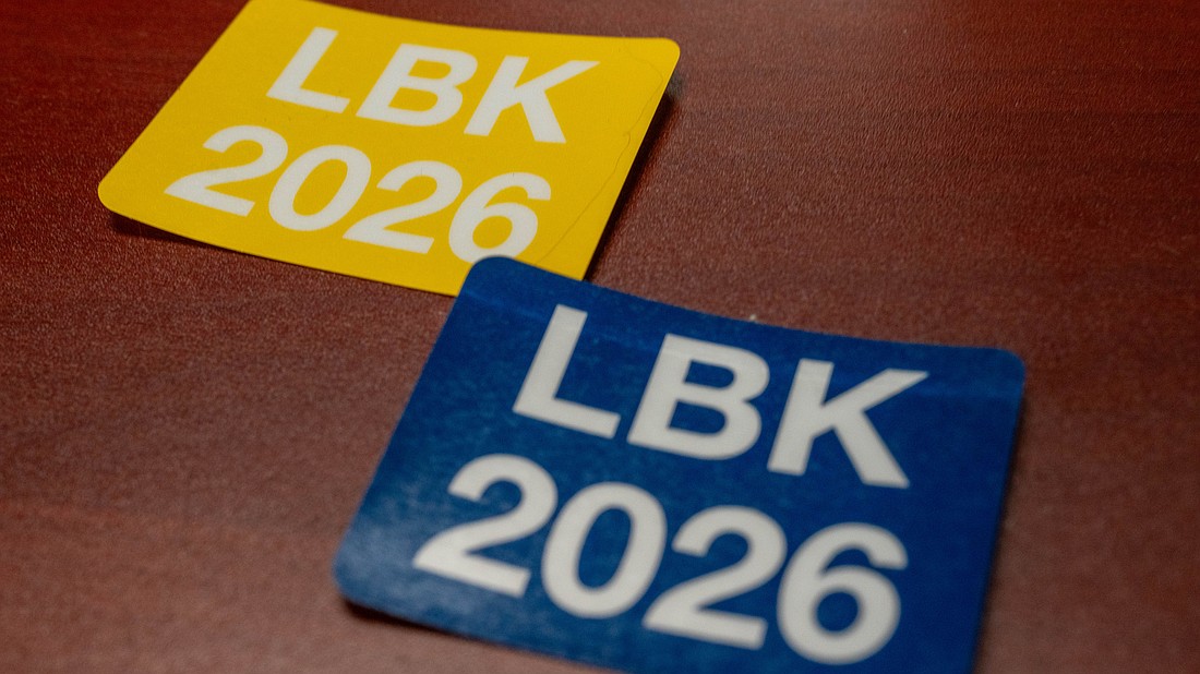 The town of Longboat Key distributes yellow and blue stickers for residents and business owners. Red stickers are reserved for police, fire and emergency responders.