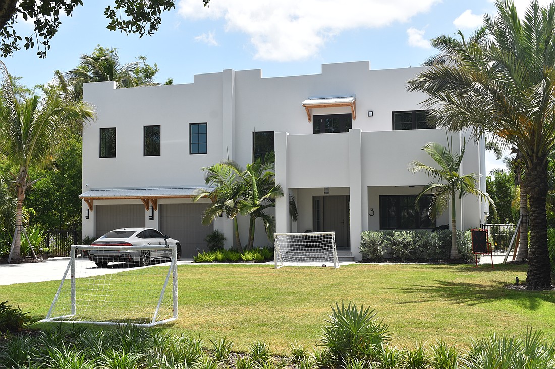 The first property at 943 Pomelo Place was built in 2005 and has four bedrooms, four-and-two-half baths, a pool and 5,764 square feet of living area. The second property was built in 2005 and has one bedroom, one bath and 528 square feet of living area.