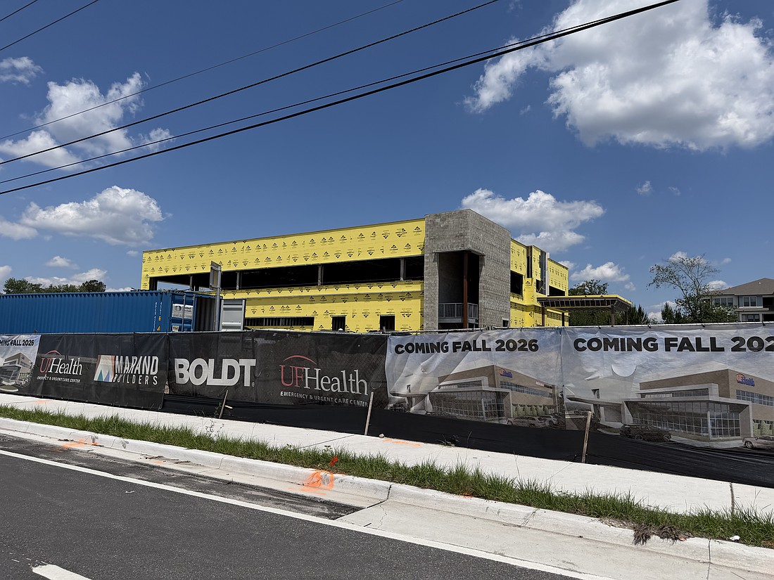 Marand Builders Inc. of Jacksonville Beach is the building-out 12,500 square feet on the second floor for the UF Health Intracoastal Primary Care center at 13701 Atlantic Blvd.