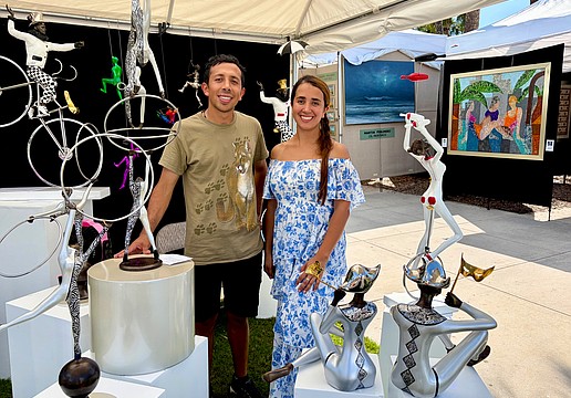 Andres and Liliana Mendez are continuing their family legacy of bronze sculpting, examples of which they shared at the St. Armands Fine Art Festival on May 23 and 24.