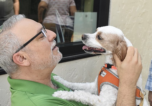 Rabbi Michael Shefrin meets Colby.