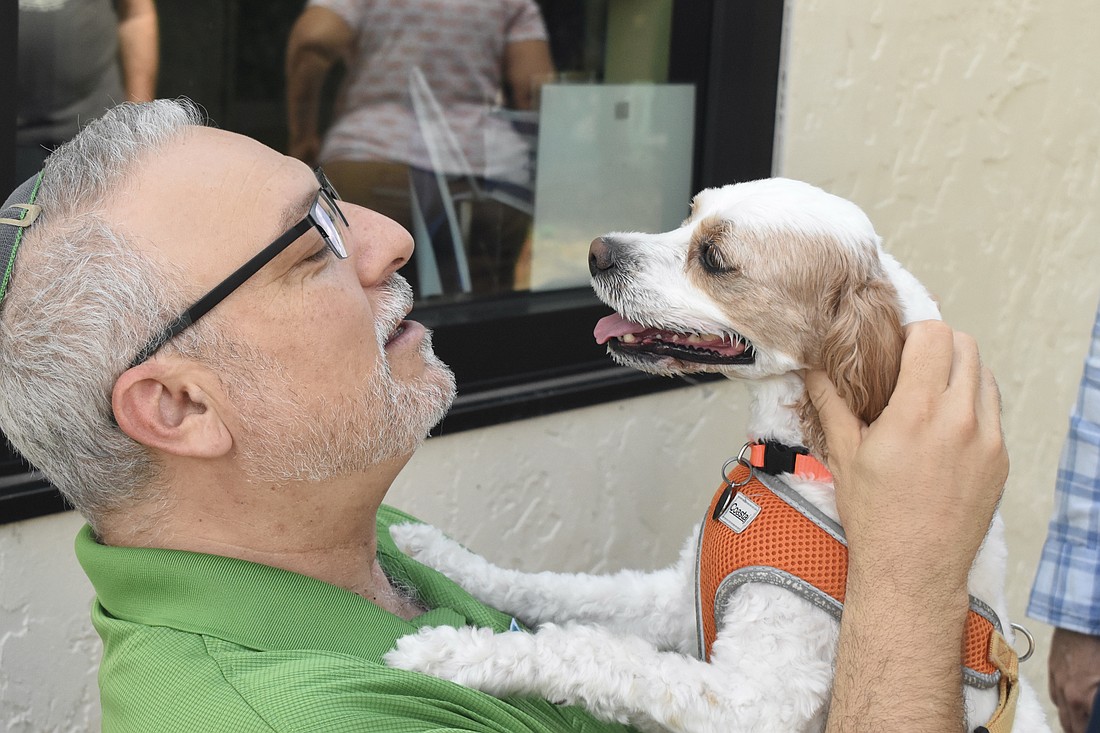 Rabbi Michael Shefrin meets Colby.