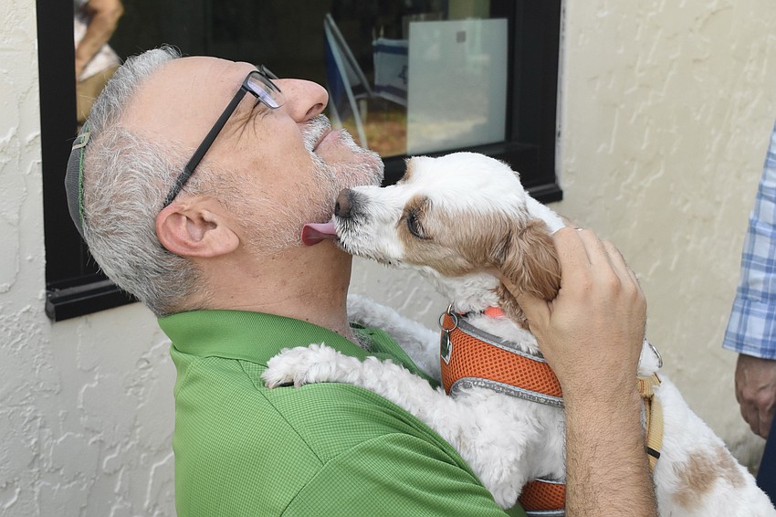 Rabbi Michael Shefrin meets Colby.