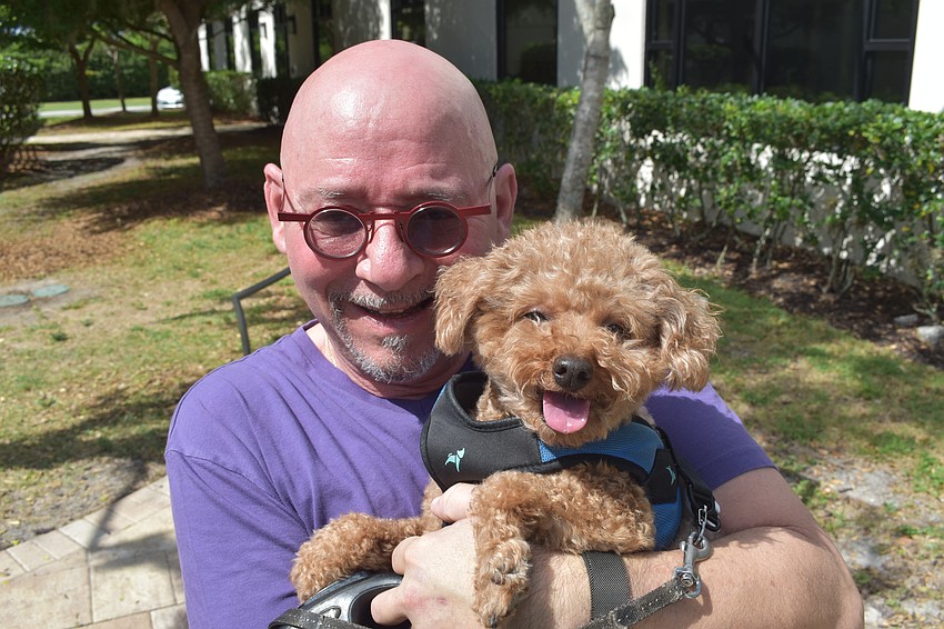Jeremy Lisitza brought Mordechai to be blessed.