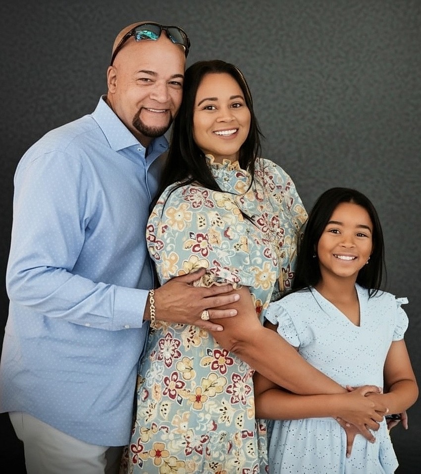 The Rivera family: Abiud, Aileen and Alianys. Courtesy photo
