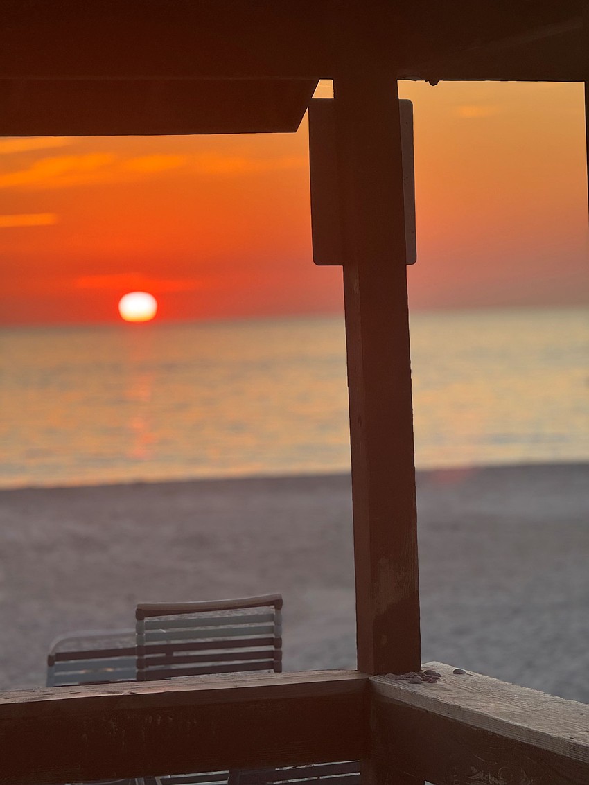 Cory Jones captured this photo inside of the gazebo across from Buttonwood Cove on Longboat Key.