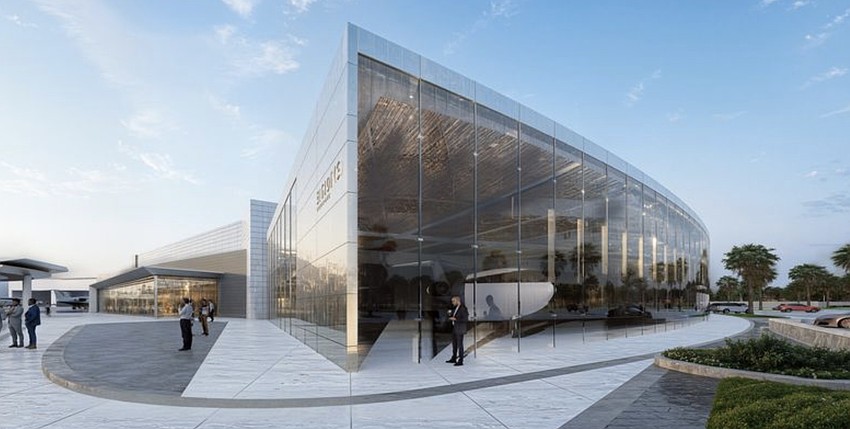 Plans for the Otto Aerospace facility in Jacksonville comprise two buildings, including a showroom where buyers can custom design the aircraft.