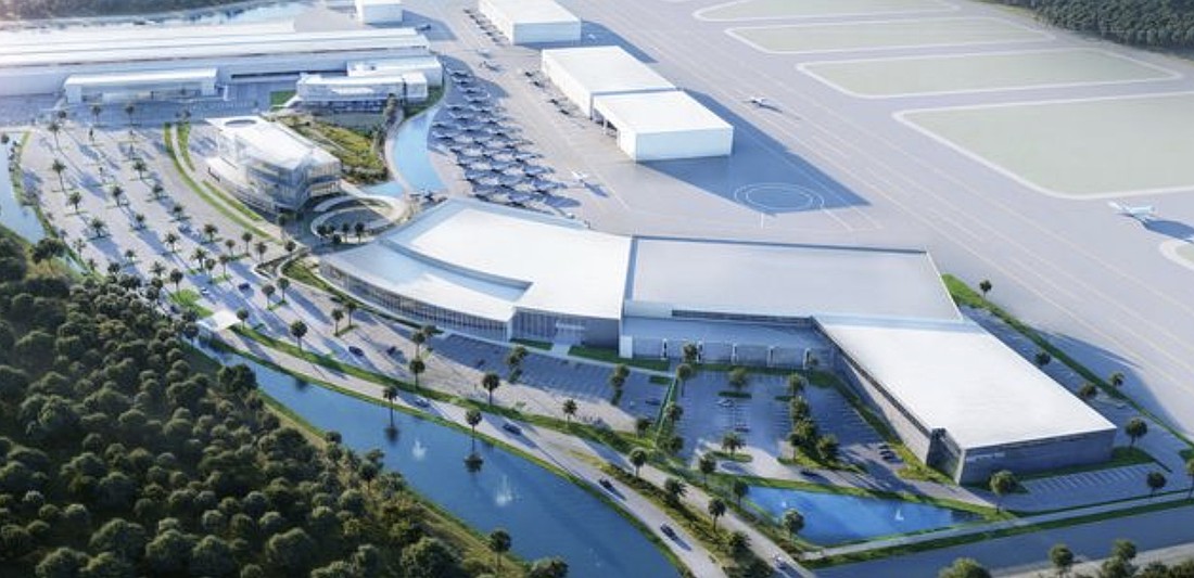 Texas-based Otto Aerospace has released renderings of its planned Cecil Airport campus, where it proposes to construct its Phantom 3500 business jet.