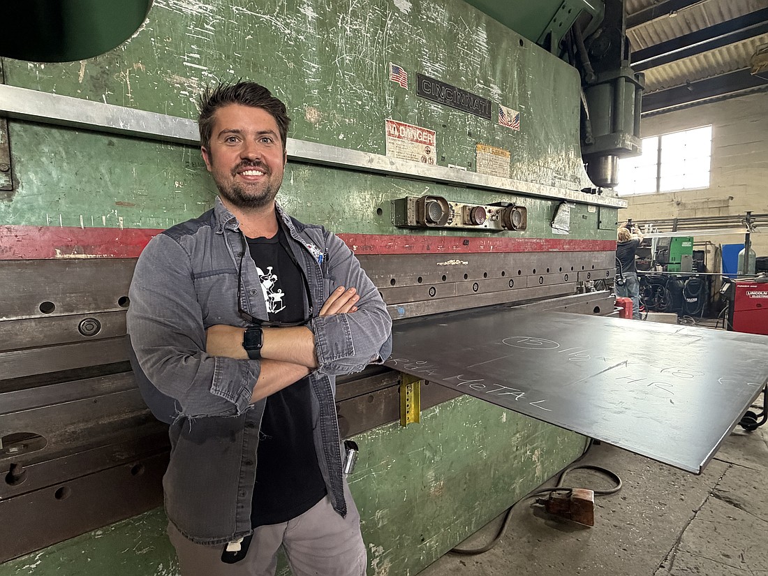 AJ Burnett learned everything he knows about Florida Metal Craft and the business from his father and the veteran employees. He hopes to continue the 95-year-old family business for years to come.