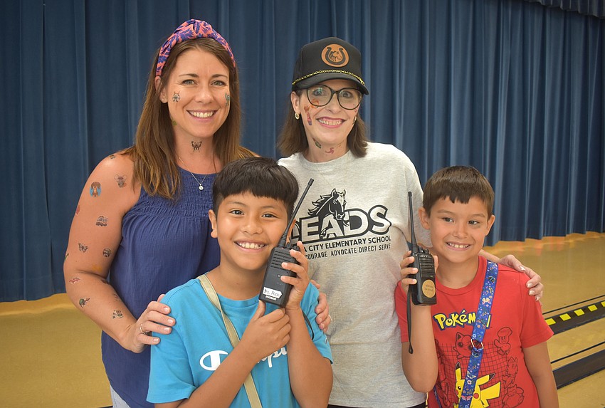 Interim Assistant Principal Leslie Jones and Principal Carol Ricks have extra help from Jose Mendieta-Ramirez and Reed Robinson who are acting as 