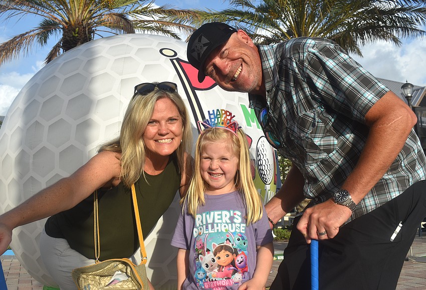 Lakewood Ranch's Christa Haedke, River Haedke and Dan Haedke look forward to the return of Ranch Nite Wednesdays as they love mini golf, dancing and more.