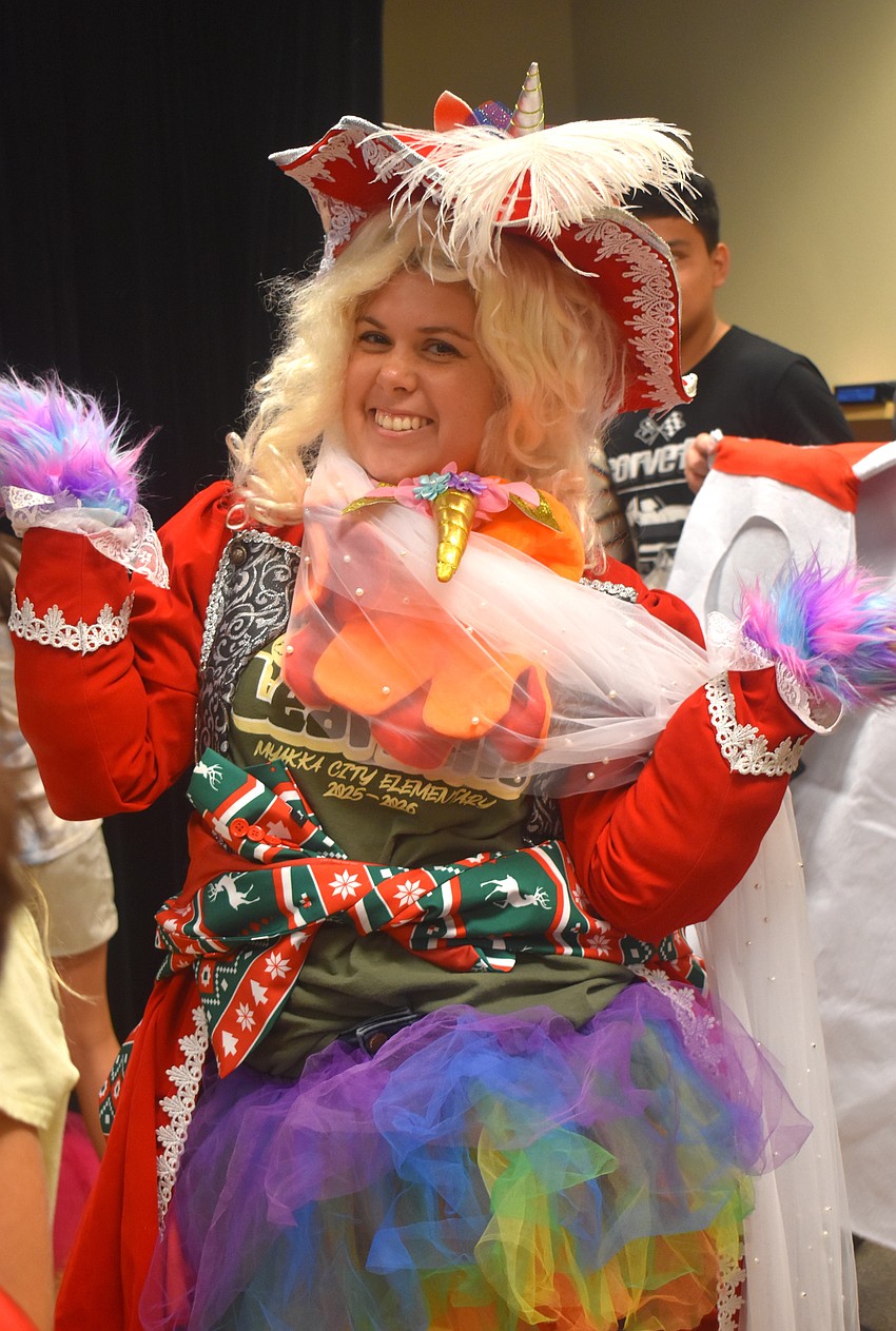 Faith Piper, special education resource teacher, says the fashion show was a great way to bring the school community together to celebrate student progress.