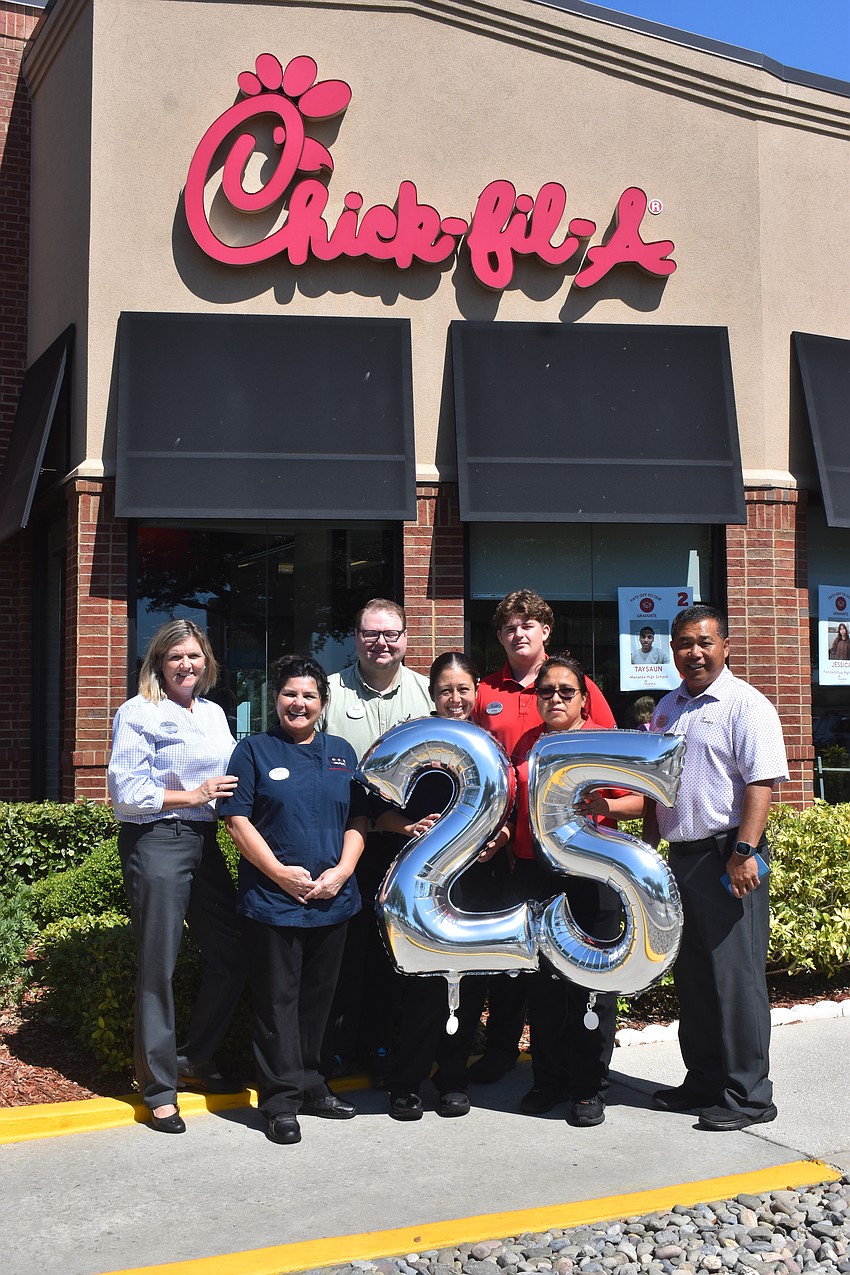 Chick-fil-A Creekwood is celebrating 25 years this year and half of the 120 current team members will transfer over to Heritage Harbour when it opens.