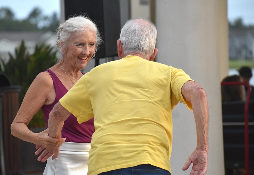 Myakka City's Tara Fullmer and her husband, John Fullmer, show off their dance moves to the Bri Rivera Band at Ranch Nite Wednesdays May 27.