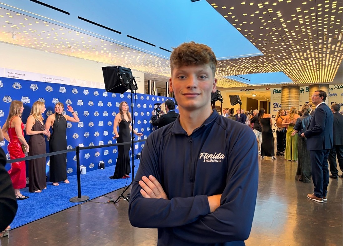 Collin Magnus attended conferences in Denver though his leadership role with Florida Swimming. He’s grateful for everything he learned.