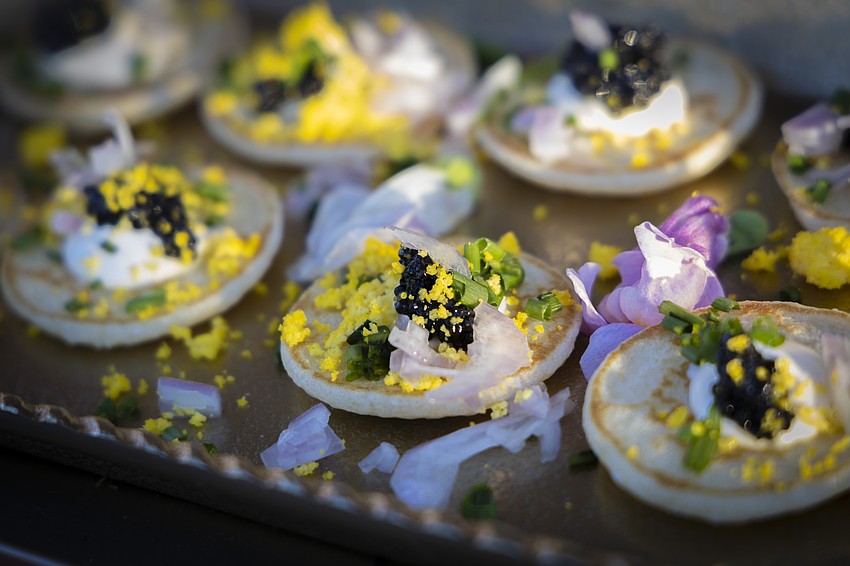 Gourmet Chariot serves up charcuterie, champagne and caviar.