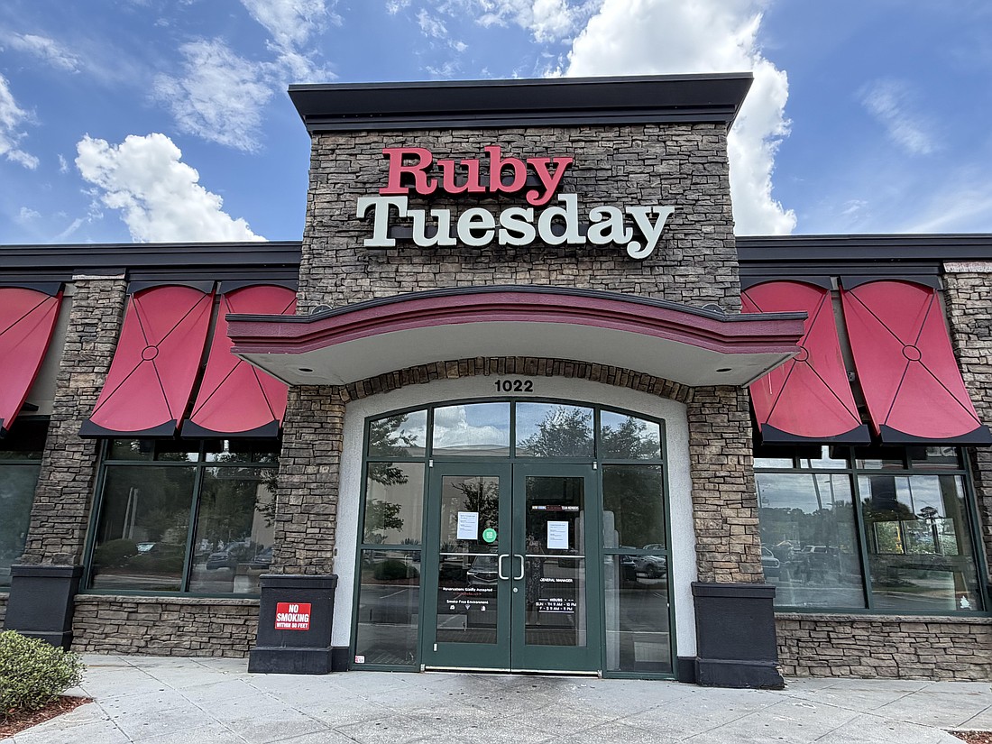 Ruby Tuesday has closed at 1022 Hospitality Lane, at Monument Road and Interstate 295.