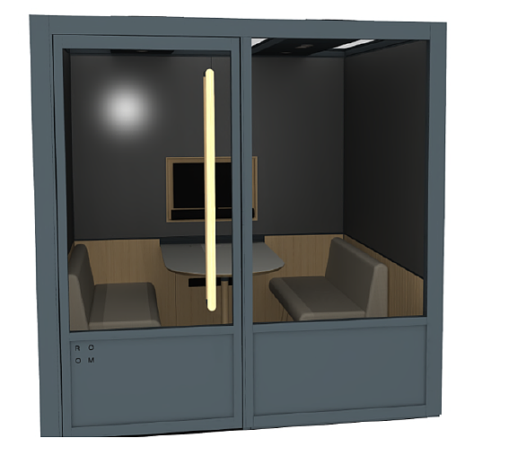 This is what the study pods will look like. This is what the study pods will look like.