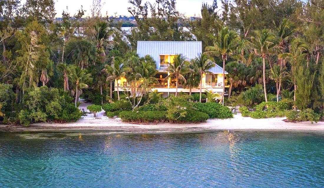 The home on Jewfish Key opposite Longboat Key is listed at $5.995 million.