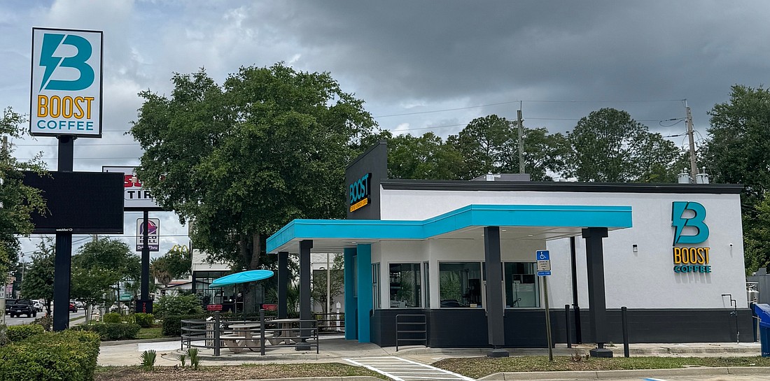 Jacksonville-based Boost Coffee + Energy intends to open its first location at 7253 103rd St. in the Cedar Hill area of West Jacksonville. The soft opening is scheduled June 7-9 followed by the grand opening June 10.