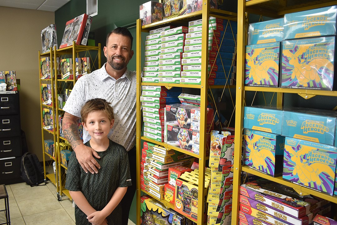 Father and 7-year-old son get into the business of trading Pokémon cards
