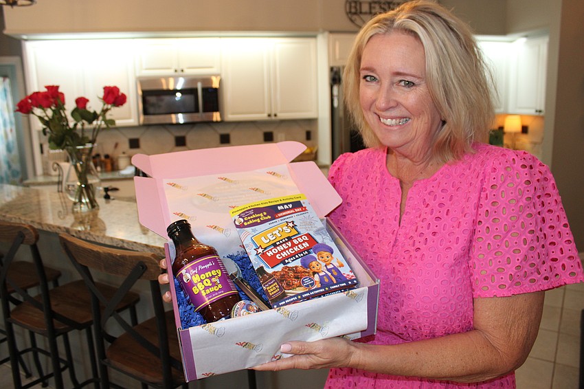 Jenny Schenk shows off another Pineapple Kitchen product that will be available on Amazon.