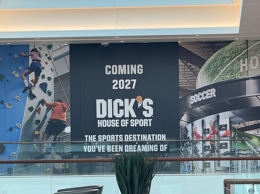 Dick's House of Sport is targeting a 2027 opening, according to signage at the Mall at UTC.