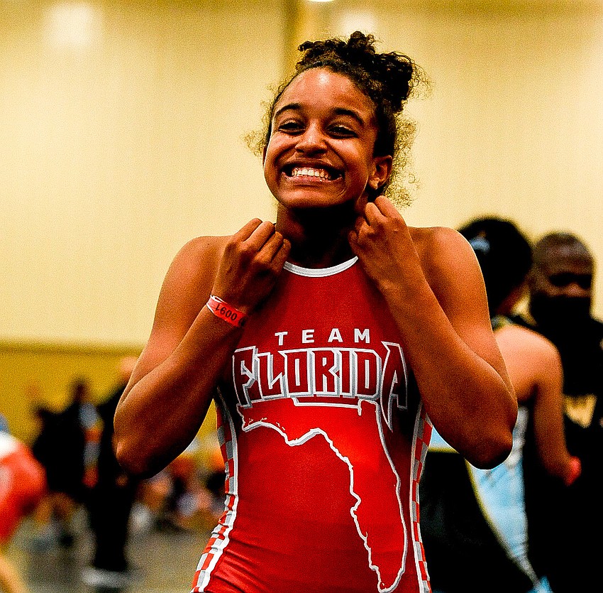 FPC wrestler Juliana Mills won a state freestyle title to qualify for Fargo Nationals. Courtesy photo